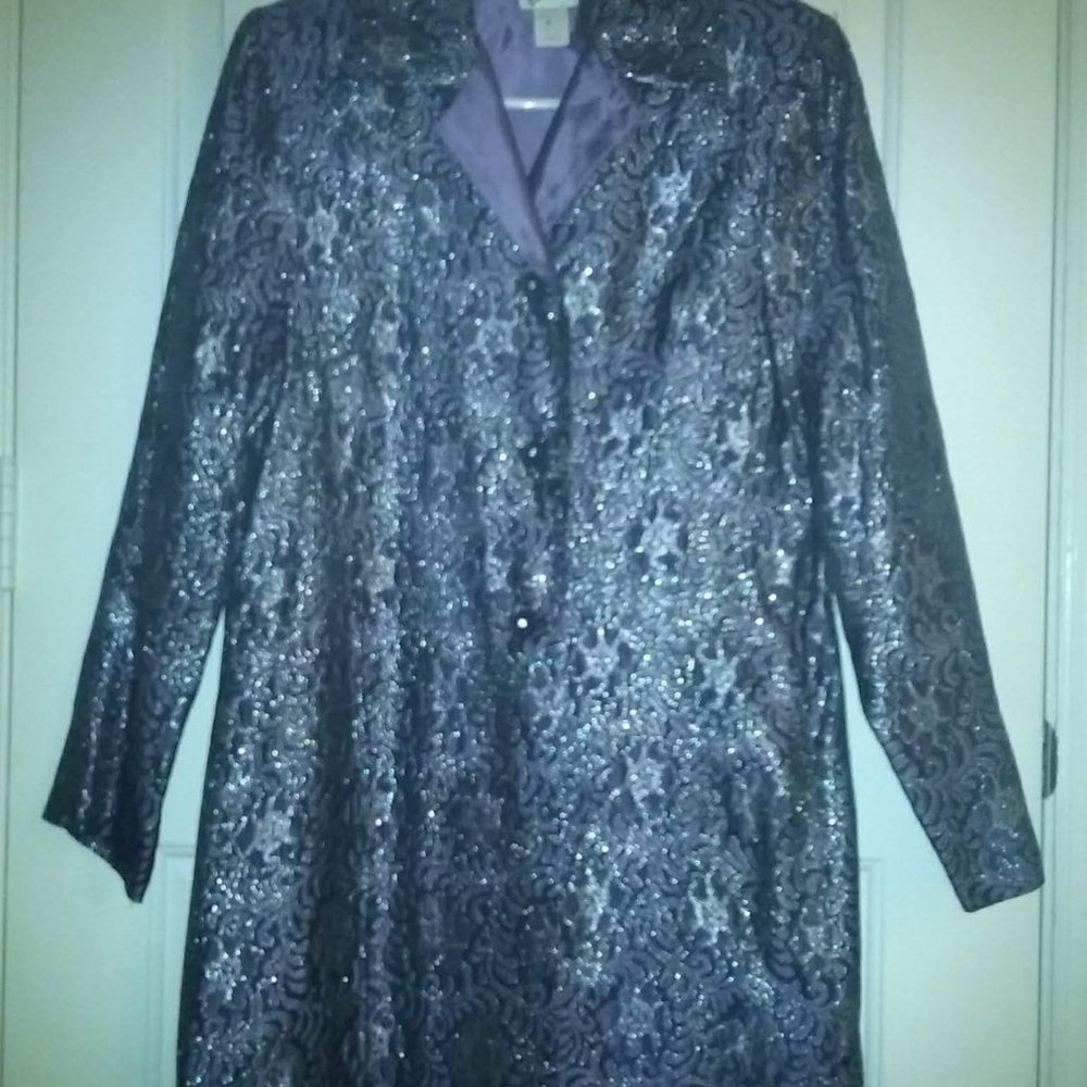 Midnight Velvet Purple & Black Suit-Last ONE